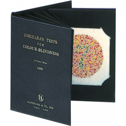 Test chromatique Ishihara - boîte de 38 planches