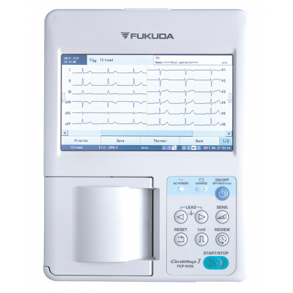 Electrocardiographe ECG Fukuda Cardimax FCP-8100 (3 pistes) avec interprétation