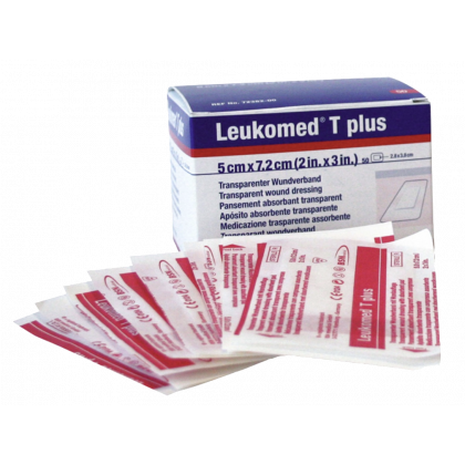 Pansements transparents stériles avec compresse BSN Leukomed T Plus (boite de 50)