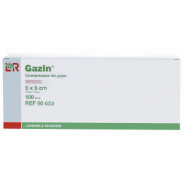Compresses de gaze tissées stériles LR Gazin - 17 fils (boite de 100)
