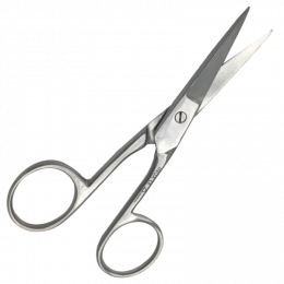 Ciseaux coupe-ongles courbés en inox - 10 cm
