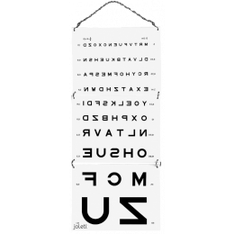 Test de vision de loin Monoyer inversée - 2,5 m